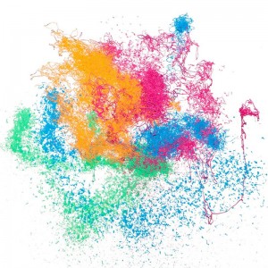 Campione gratuito Partito colorato Crazing Kinging China Produttore